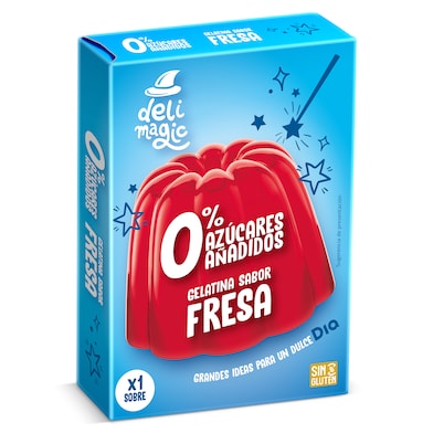 Gelatina de fresa 0% azúcar añadido Dia Delimagic 28 g-0 Gelatina de fresa 0% azúcar añadido Dia Delimagic 28 g-0