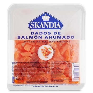 Salmón ahumado en dados Skandia 100 g-0 Salmón ahumado en dados Skandia 100 g-0