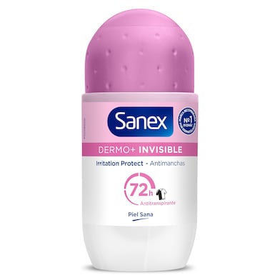 Desodorante roll-on dermo invisible 72h Sanex 50 ml-0 Desodorante roll-on dermo invisible 72h Sanex 50 ml-0