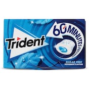 Chicles sabor menta 60 minutos sin azúcar Trident 22 g