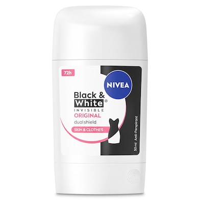 Desodorante stick black&white invisible Nivea 50 ml-0