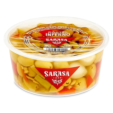 Cóctel de encurtidos inferno Sarasa 180 g-0