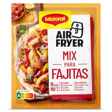 Sazonador para fajitas mix air fryer Maggi 27 g-0