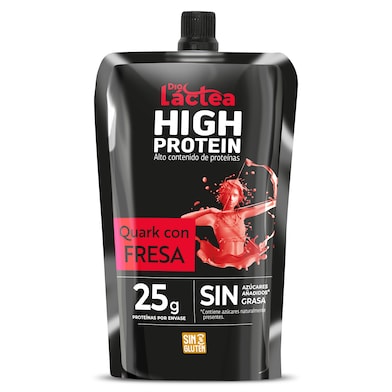 Queso quark con fresa alto en proteínas Dia Láctea 200 g-0 Queso quark con fresa alto en proteínas Dia Láctea 200 g-0