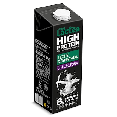 Leche desnatada sin lactosa alta en proteínas Dia Láctea 1 L-0