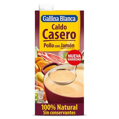 Caldo de pollo con jamón Gallina Blanca 1 L-0