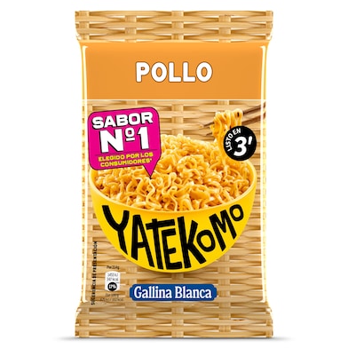 Noodles sabor pollo Gallina Blanca Yatekomo 79 g-0