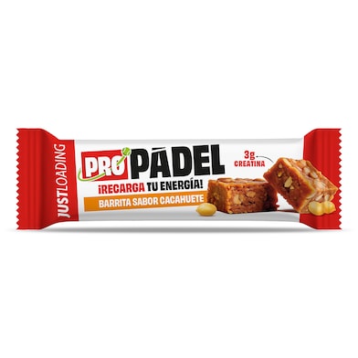 Barrita energética sabor cacahuete con creatina Just loading 40 g-0
