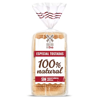 Pan de molde para tostadas El Molino de Dia 460 g-0 Pan de molde para tostadas El Molino de Dia 460 g-0