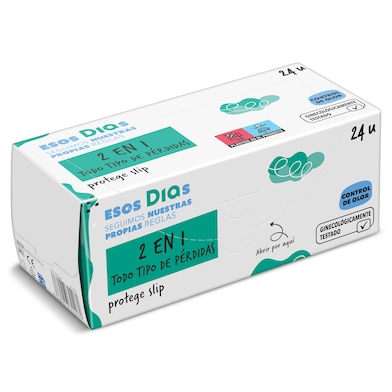 Protegeslip 2 en 1 todo tipo de pérdidas Esos Dias 24 unidades-0