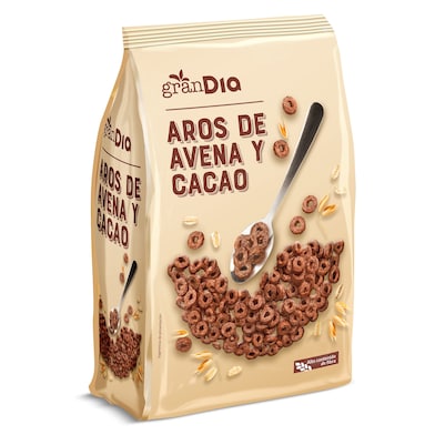 Aros de avena y cacao Gran Dia 400 g-0 Aros de avena y cacao Gran Dia 400 g-0