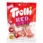 Golosinas mini aros de fresa y nata Trolli 100 g