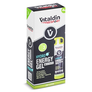 Gel energético con electrolitos sabor lima Vitaldin 3 x 55 ml-0
