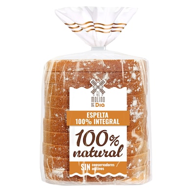 Pan de molde espelta integral El Molino de Dia 400 g-0 Pan de molde espelta integral El Molino de Dia 400 g-0