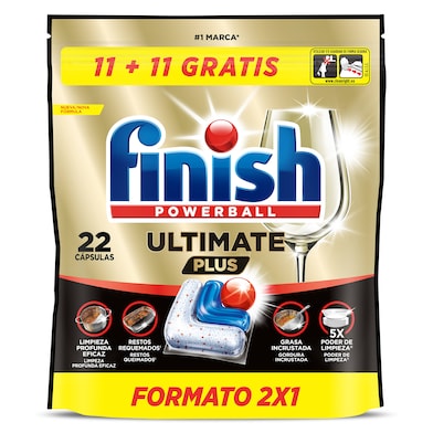 Pastillas lavavajillas ultimate plus Finish 22 unidades-0 Pastillas lavavajillas ultimate plus Finish 22 unidades-0