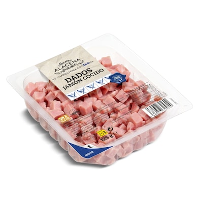 Jamón cocido en dados Dia Nuestra Alacena 125 g-0