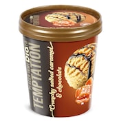 Tarrina de crunchy salted caramel y chocolate Dia Temptation 350 g