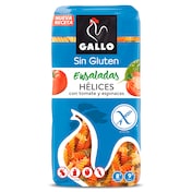 Hélices con tomate y espinacas sin gluten Gallo 450 g