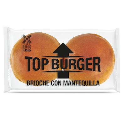 Pan de hamburguesa brioche El Molino de Dia 150 g-0