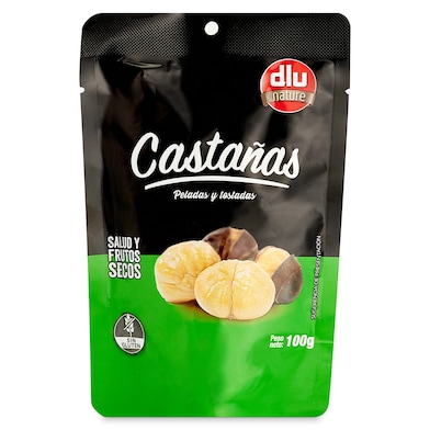 Castañas peladas y tostadas Dlu Nature 100 g-0 Castañas peladas y tostadas Dlu Nature 100 g-0