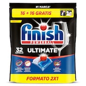 Pastillas lavavajillas ultimate Finish 32 unidades