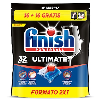Pastillas lavavajillas ultimate Finish 32 unidades-0 Pastillas lavavajillas ultimate Finish 32 unidades-0