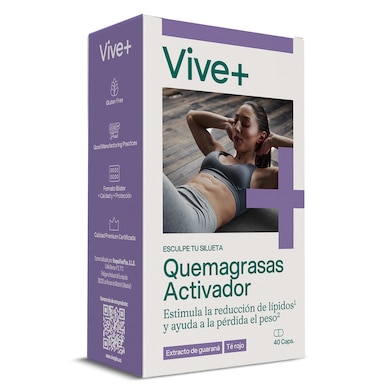 Cápsulas activadoras quemagrasas Vive+ 40 unidades-0 Cápsulas activadoras quemagrasas Vive+ 40 unidades-0
