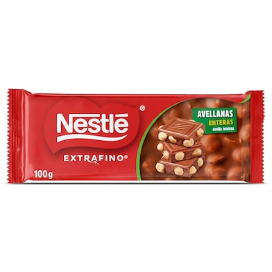 Chocolate con leche con avellanas enteras Nestlé 100 g-0 Chocolate con leche con avellanas enteras Nestlé 100 g-0