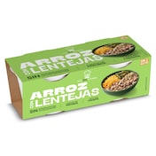 Vasos de arroz con lentejas Dia Al Punto 2 x 150 g
