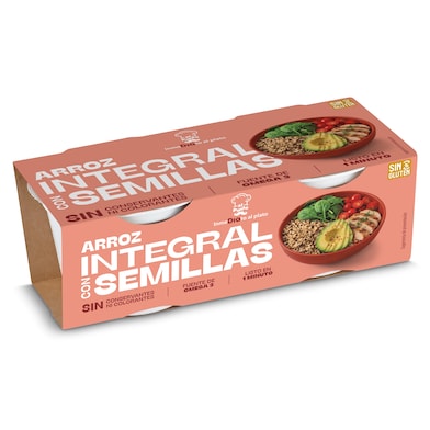 Vasos de arroz integral con semillas Dia Al Punto 2 x 150 g-0 Vasos de arroz integral con semillas Dia Al Punto 2 x 150 g-0