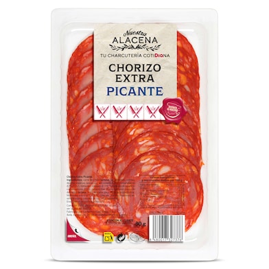 Chorizo extra picante Dia Nuestra Alacena 80 g-0
