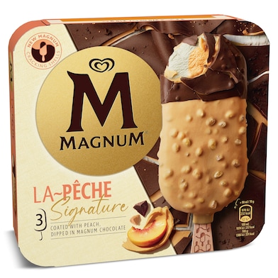 Magnum Signature melocotón 3 x 70 g-0
