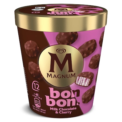 Tarrina Magnum bon bon cherry 12 unidades 168 g-0 Tarrina Magnum bon bon cherry 12 unidades 168 g-0