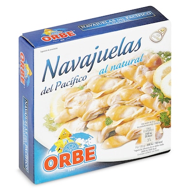 Navajuelas del Pacífico al natural Orbe 63 g -0 Navajuelas del Pacífico al natural Orbe 63 g -0