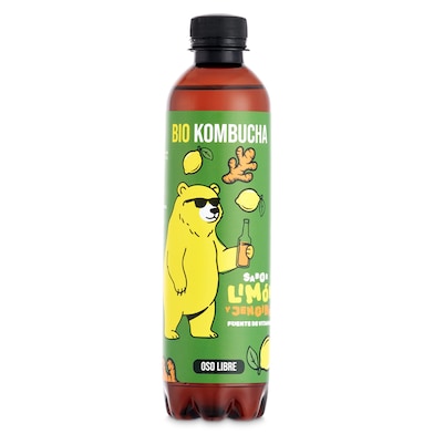 Kombucha con jengibre y limón Oso libre 370 ml-0