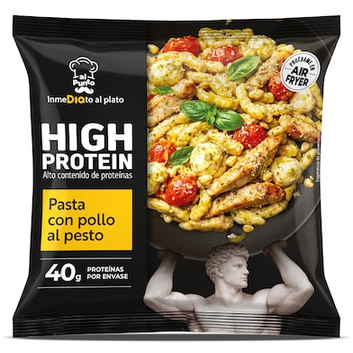 Pasta con pollo al pesto alta en proteínas Dia Al Punto 400 g-0 Pasta con pollo al pesto alta en proteínas Dia Al Punto 400 g-0