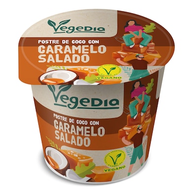 Postre vegetal con caramelo salado Dia Vegedia 150 g-0 Postre vegetal con caramelo salado Dia Vegedia 150 g-0