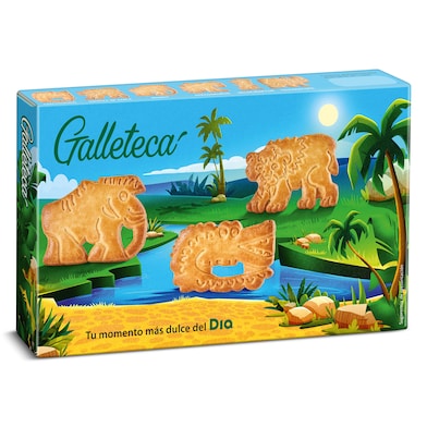 Galletas de animales prehistóricos Galleteca de Dia 130 g-0 Galletas de animales prehistóricos Galleteca de Dia 130 g-0