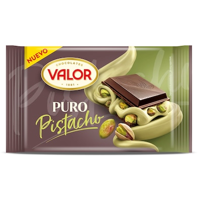 Chocolate puro con pistacho Valor 150 g-0 Chocolate puro con pistacho Valor 150 g-0