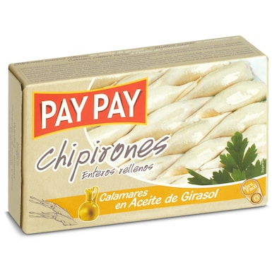 Chipirones rellenos en aceite girasol Pay pay 72 g-0