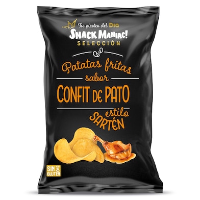 Patatas fritas sabor confit de pato Dia Snack Maniac 130 g-0 Patatas fritas sabor confit de pato Dia Snack Maniac 130 g-0