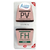 Paté dúo pimienta y finas hierbas La Cuina 2 x 50 g