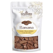 Banana recubierta de chocolate con leche Dia Naturmundo 125 g