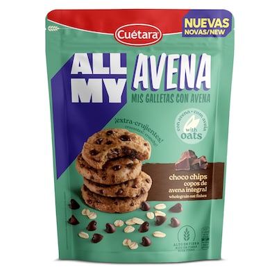 Galletas de avena con pepitas chocolate Cuétara 160 g-0