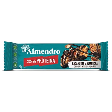 Barrita de proteína cacahuete y sal El almendro 30 g-0 Barrita de proteína cacahuete y sal El almendro 30 g-0