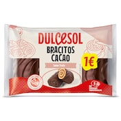 Bracitos de cacao rellenos de trufa Dulcesol 105 g