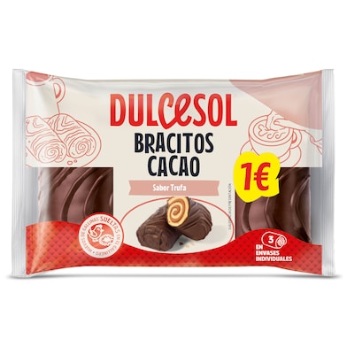 Bracitos de cacao rellenos de trufa Dulcesol 105 g-0 Bracitos de cacao rellenos de trufa Dulcesol 105 g-0