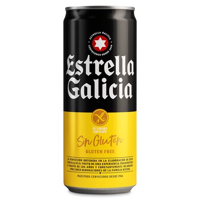 Cerveza sin gluten Estrella Galicia 33 cl-0 Cerveza sin gluten Estrella Galicia 33 cl-0