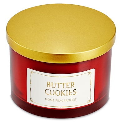 Vela 3 mechas perfumada butter cookies Imaqe 1 unidad-0