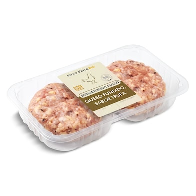 Burger de pollo con queso sabor trufa Selección de Dia 250 g-0